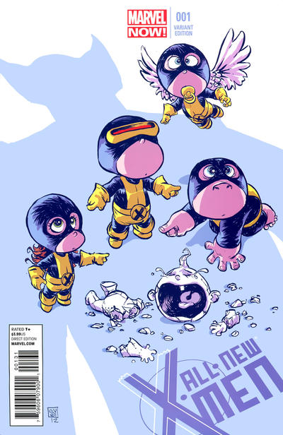 Cover for All-New X-Men (Marvel, 2013 series) #1 [Variant Cover by Skottie Young]