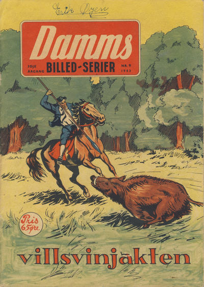Cover for Damms Billedserier [Damms Billed-serier] (N.W. Damm & Søn [Damms Forlag], 1941 series) #9/1943