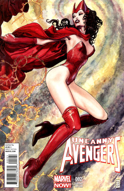 Cover for Uncanny Avengers (Marvel, 2012 series) #2 [Variant Cover by Milo Manara]