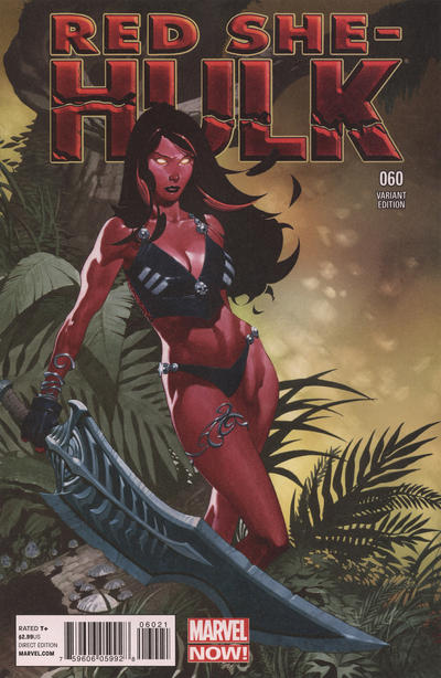 Cover for Red She-Hulk (Marvel, 2012 series) #60 [Chris Stevens]
