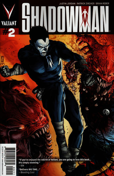 Cover for Shadowman (Valiant Entertainment, 2012 series) #2 [Cover A - Patrick Zircher]