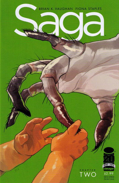 Cover for Saga (Image, 2012 series) #2 [2nd Printing]