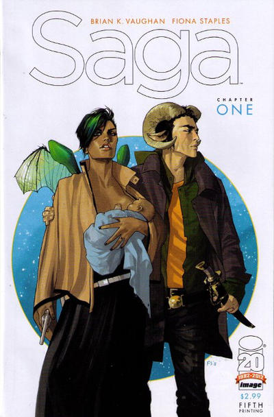 Cover for Saga (Image, 2012 series) #1 [5th Printing]