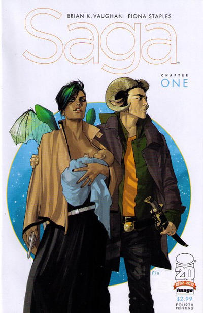 Cover for Saga (Image, 2012 series) #1 [4th Printing]