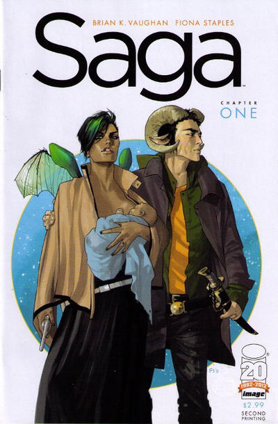 Cover for Saga (Image, 2012 series) #1 [2nd Printing]