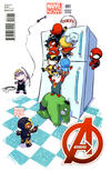 Cover Thumbnail for Avengers (2013 series) #1 [Variant Cover by Skottie Young]