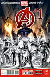 Cover Thumbnail for Avengers (2013 series) #1 [Retailer Party Variant Cover by Dustin Weaver]