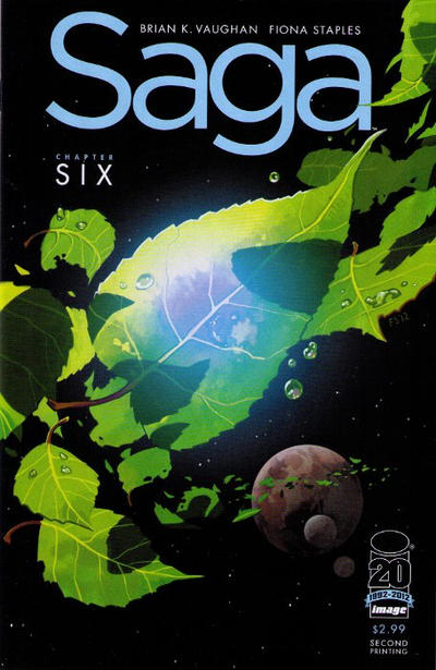 Cover for Saga (Image, 2012 series) #6 [Second Printing]