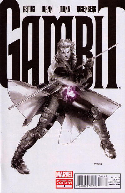 Cover for Gambit (Marvel, 2012 series) #1 [Second Printing]