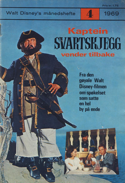 Cover for Walt Disney's månedshefte (Hjemmet / Egmont, 1967 series) #4/1969