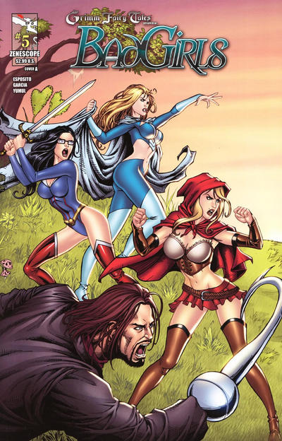 Cover for Grimm Fairy Tales Presents Bad Girls (Zenescope Entertainment, 2012 series) #5 [Cover A - Alfredo Reyes Connecting Cover]