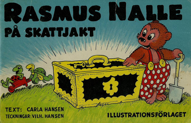 Cover for Rasmus Nalle på skattjakt (Illustrationsförlaget, 1954 series) #[nn] [6]