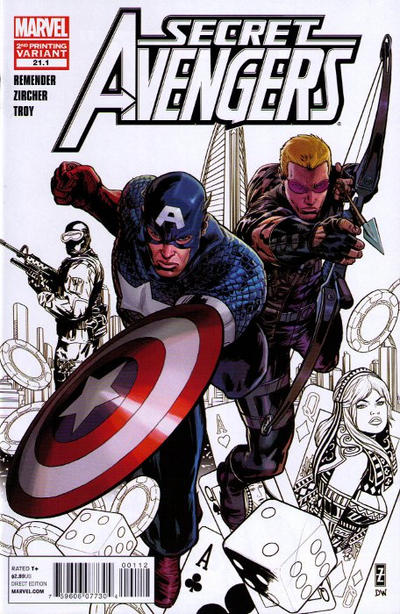 Cover for Secret Avengers (Marvel, 2010 series) #21.1 [Second Printing]