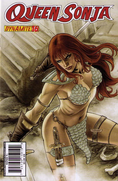 Cover for Queen Sonja (Dynamite Entertainment, 2009 series) #16 [Fabiano Neves Cover]