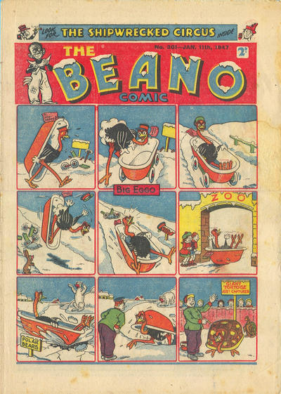 Cover for The Beano Comic (D.C. Thomson, 1938 series) #301
