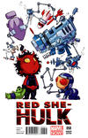 Cover Thumbnail for Red She-Hulk (2012 series) #58 [Skottie Young]