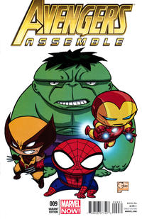 Cover for Avengers Assemble (Marvel, 2012 series) #9 [Variant Cover by Joe Quesada]