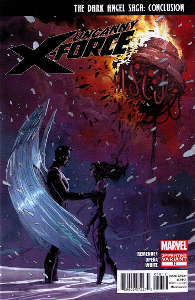 Cover for Uncanny X-Force (Marvel, 2010 series) #18 [Second Printing]