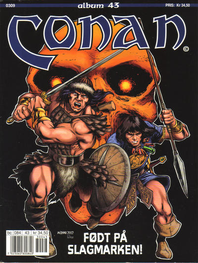Cover for Conan album (Bladkompaniet / Schibsted, 1992 series) #43 - Født på slagmarken!