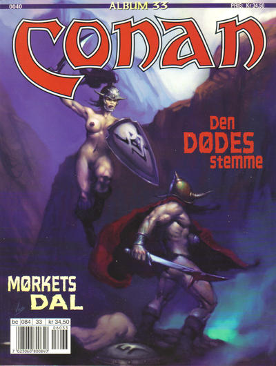 Cover for Conan album (Bladkompaniet / Schibsted, 1992 series) #33 - Mørkets dal
