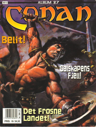 Cover for Conan album (Bladkompaniet / Schibsted, 1992 series) #27 - Galskapens fjell