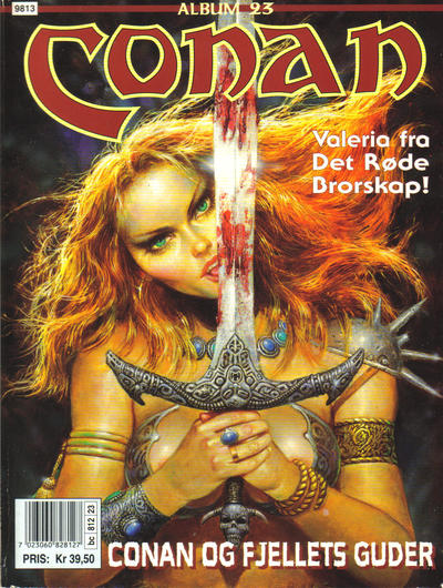 Cover for Conan album (Bladkompaniet / Schibsted, 1992 series) #23 - Conan og fjellets guder