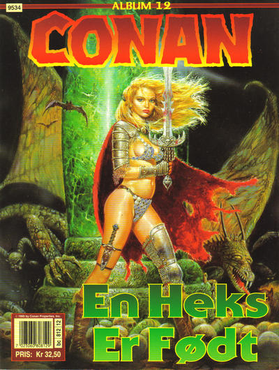 Cover for Conan album (Bladkompaniet / Schibsted, 1992 series) #12 - En heks er født