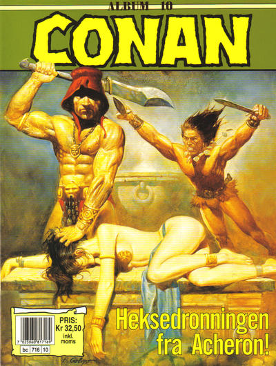 Cover for Conan album (Bladkompaniet / Schibsted, 1992 series) #10 - Heksedronningen fra Acheron!
