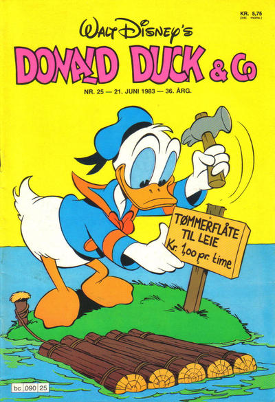 Cover for Donald Duck & Co (Hjemmet / Egmont, 1948 series) #25/1983