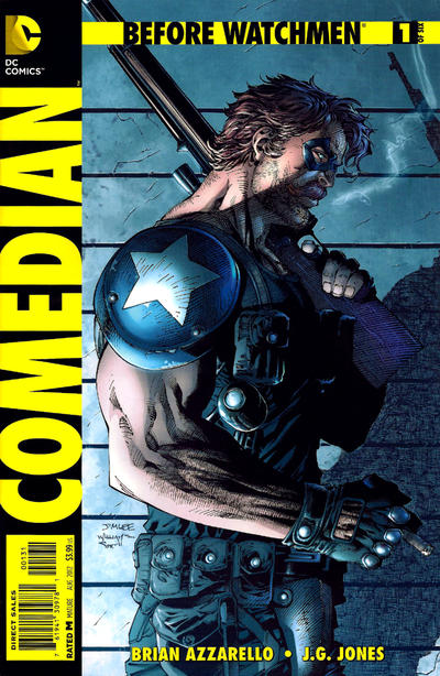 Cover for Before Watchmen: Comedian (DC, 2012 series) #1 [Jim Lee / Scott Williams Cover]