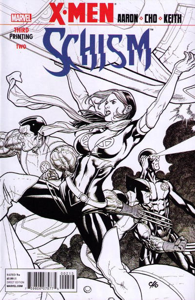 Cover for X-Men: Schism (Marvel, 2011 series) #2 [Third Printing]