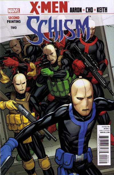 Cover for X-Men: Schism (Marvel, 2011 series) #2 [Second Printing]