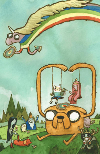 Cover for Adventure Time (Boom! Studios, 2012 series) #4 [Cover C by Scott C.]
