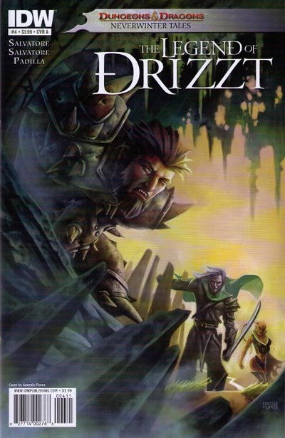 Cover for Dungeons & Dragons: The Legend of Drizzt: Neverwinter Tales (IDW, 2011 series) #4 [Cover A Gonzalo Flores]