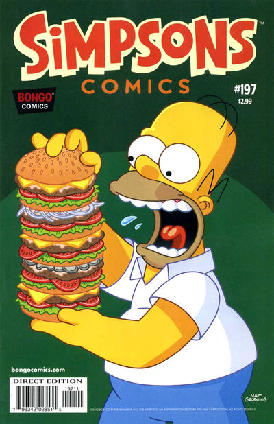Cover for Simpsons Comics (Bongo, 1993 series) #197
