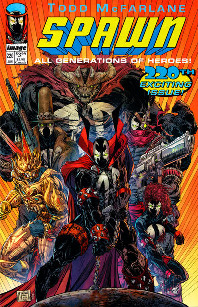Cover for Spawn (Image, 1992 series) #220 [Cover C by Todd McFarlane]