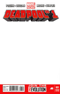 Cover Thumbnail for Deadpool (Marvel, 2013 series) #1 [Blank Variant Cover]