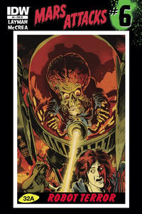 Cover for Mars Attacks (IDW, 2012 series) #6 [Retailer incentive]