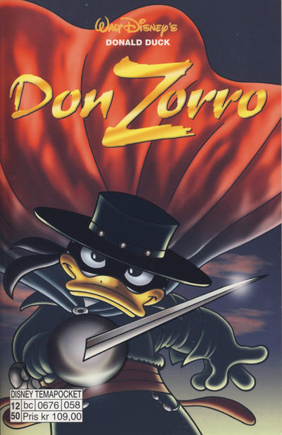 Cover for Donald Duck Tema pocket; Walt Disney's Tema pocket (Hjemmet / Egmont, 1997 series) #[54] - Don Zorro