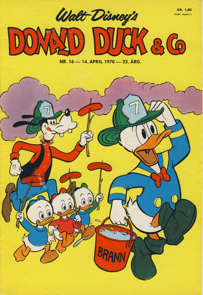 Cover for Donald Duck & Co (Hjemmet / Egmont, 1948 series) #16/1970