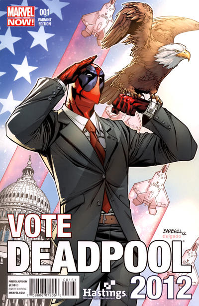 Cover for Deadpool (Marvel, 2013 series) #1 [Hastings Variant Cover by Carlo Barberi]