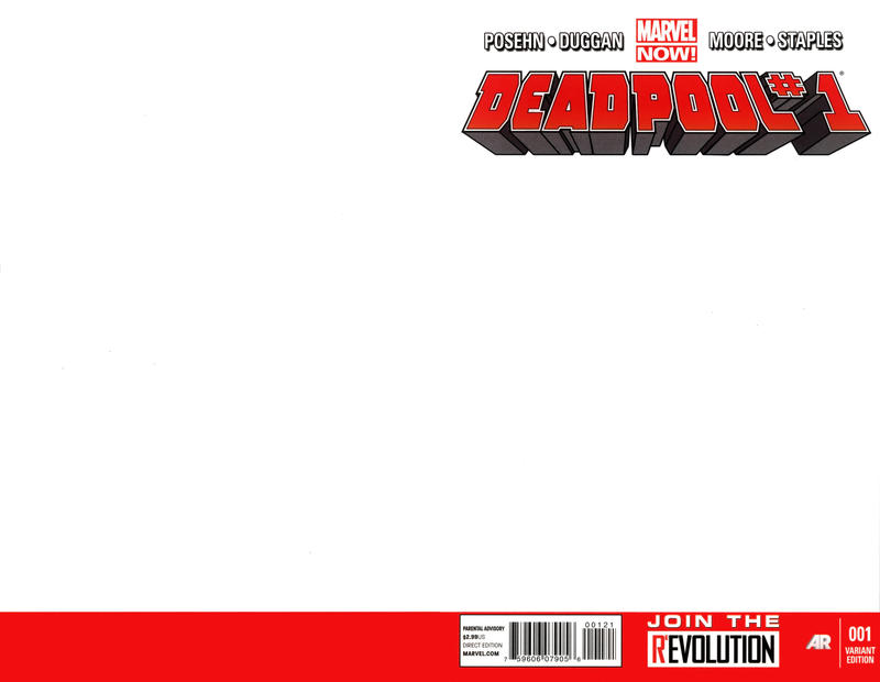 Cover for Deadpool (Marvel, 2013 series) #1 [Blank Variant Cover]