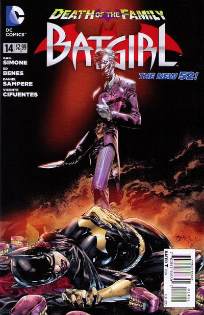 Cover for Batgirl (DC, 2011 series) #14 [Second Printing]