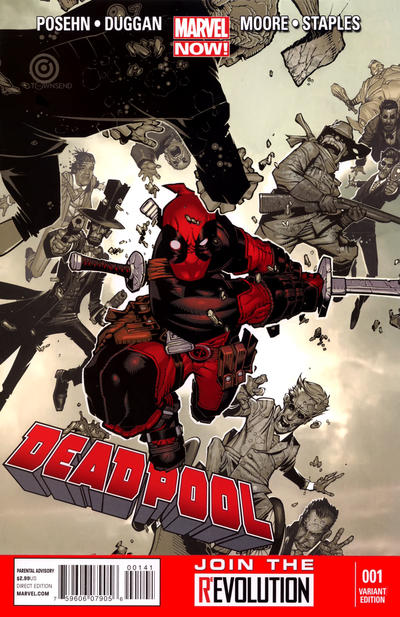 Cover for Deadpool (Marvel, 2013 series) #1 [Variant Cover by Chris Bachalo]