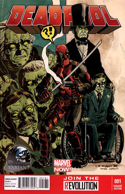 Cover for Deadpool (Marvel, 2013 series) #1 [Phantom Variant Cover by Charles P. Wilson III]