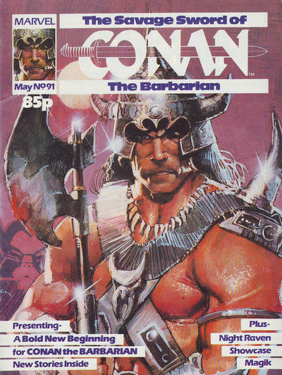 Cover for The Savage Sword of Conan (Marvel UK, 1977 series) #91