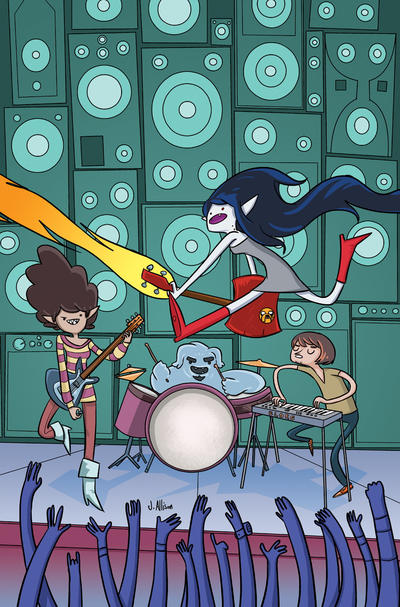 Cover for Adventure Time: Marceline and the Scream Queens (Boom! Studios, 2012 series) #1 [Boom! Studios Web Exclusive Cover by John Allison]