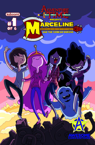 Cover for Adventure Time: Marceline and the Scream Queens (Boom! Studios, 2012 series) #1 [Awesome Cons Exclusive Cover by Jason Ho]