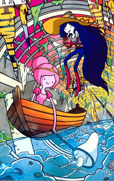 Cover for Adventure Time: Marceline and the Scream Queens (Boom! Studios, 2012 series) #1 [Diamond Distributors SDCC Exclusive Cover by Jab]