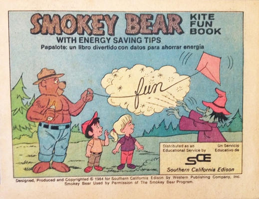 Cover for Smokey Bear Kite Fun Book (Western, 1984 series) #[nn]